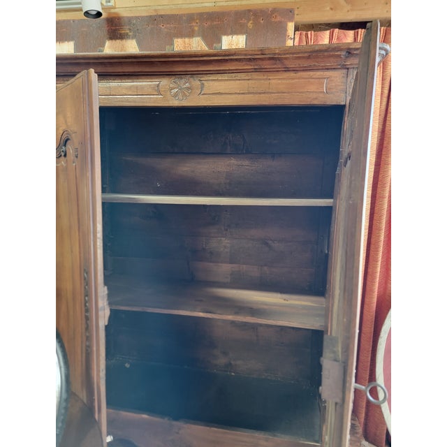 Antique Rustic Country French Cabinet / Armoire Circa. 1800 Louis XV For Sale - Image 14 of 17