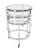 Kenneth Ludwig Chicago Telescoping Stainless Steel Bar Cart For Sale - Image 4 of 11