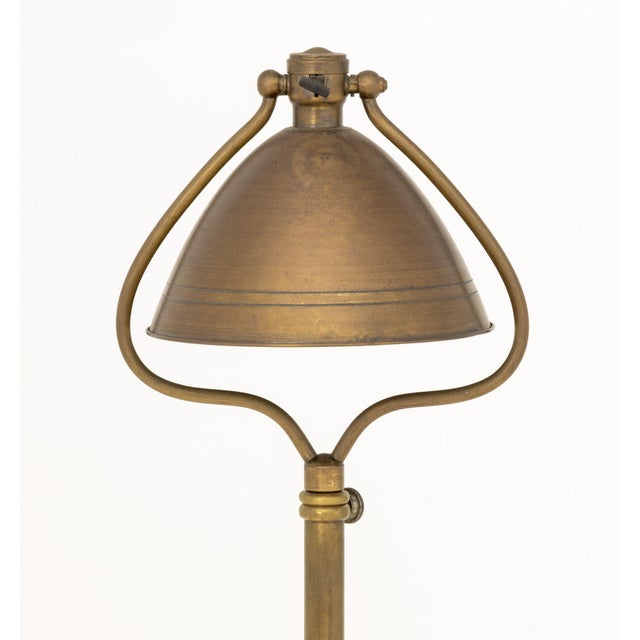 Modern Bradley & Hubbard Brass Floor Lamp For Sale - Image 3 of 8
