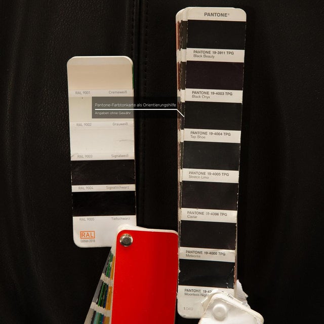 Leather Armchair T-Series Black by Burkhard Vogtherr for Arflex For Sale - Image 5 of 10