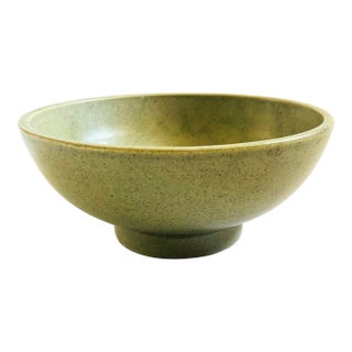 Haeger Speckled Green Pottery Bowl For Sale