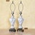 Pair of Vintage Italian Capodimonte Table Lamps – White & Gold 30" Ornate Ceramic Lighting For Sale - Image 4 of 18
