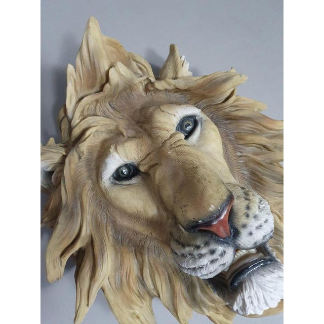 Resin Epoxy Wall Lion Head For Sale - Image 6 of 9