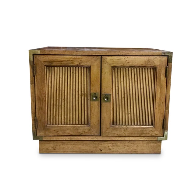 Vintage Mid Century Modern Campaign Cabinet By Lane Furniture Company Chairish