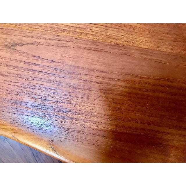 Mid-Century Danish Solid Teak 2-Level Side Table by Peter Hvidt & Orla Mølgaard-Nielsen for France & Søn, 1960s For Sale - Image 16 of 18