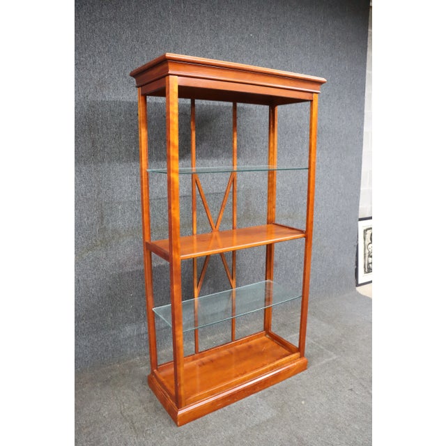 Grange Grange Cherry & Glass Display Shelf For Sale - Image 4 of 11