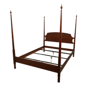 Stickley Queen Size Pencil Point Cherry Poster Bed
