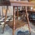 Antique Oak Wood Parlor Table Marble Talon Feet For Sale - Image 4 of 6