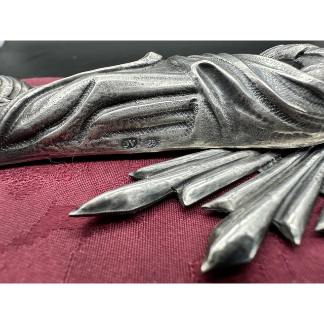 Stoup Depicting the Madonna in 925 Sterling Silver For Sale - Image 9 of 11