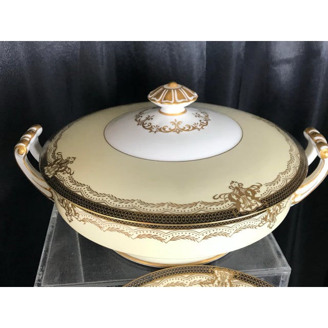 Noritake Mid 20th Century Noritake Valiere #4981 Dinnerware, Made in Occupied Japan, Service for 12- 91 Pieces For Sale - Image 4 of 12