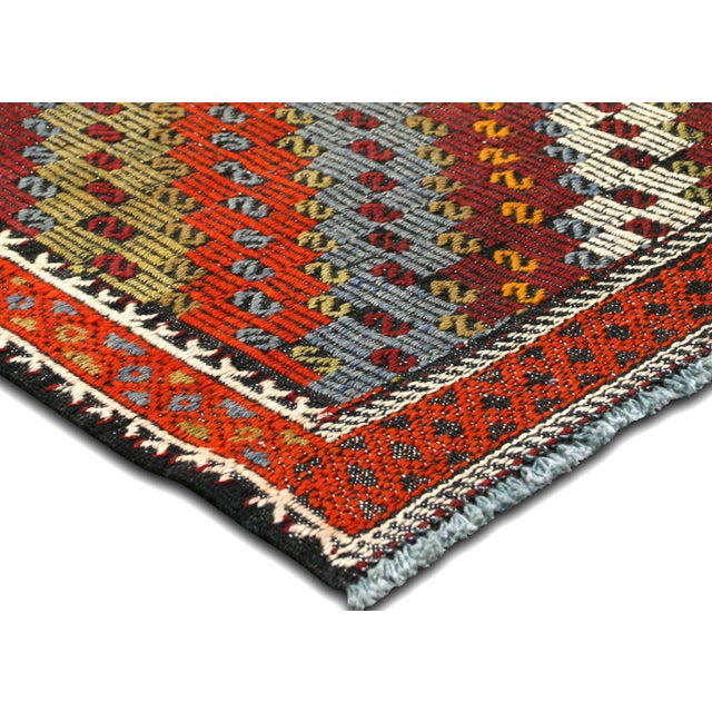 Traditional 1960s Turkish Kilim For Sale - Image 3 of 5