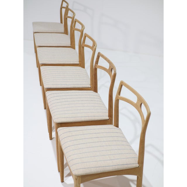 Dining Chairs Model 94 in Oak by Johannes Andersen for Christian Linneberg, Denmark, 1960s, Set of 6 For Sale - Image 6 of 16