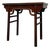 1970s Traditional Chinese Style Dark Wood Console Table With Camel-Hump Apron. For Sale