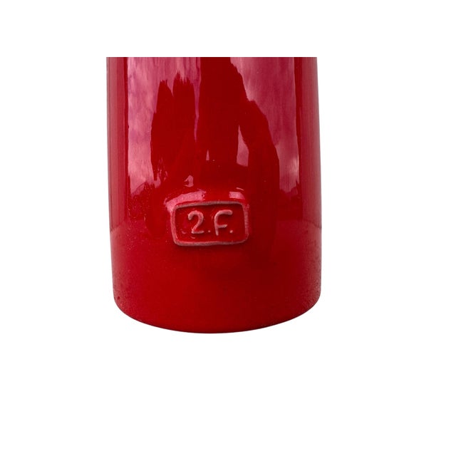 Space Age Ceramic Vase by 2F, Italy, 1970s, in Good conditions. Designed 1970 to 1979 This piece has an attribution mark,...