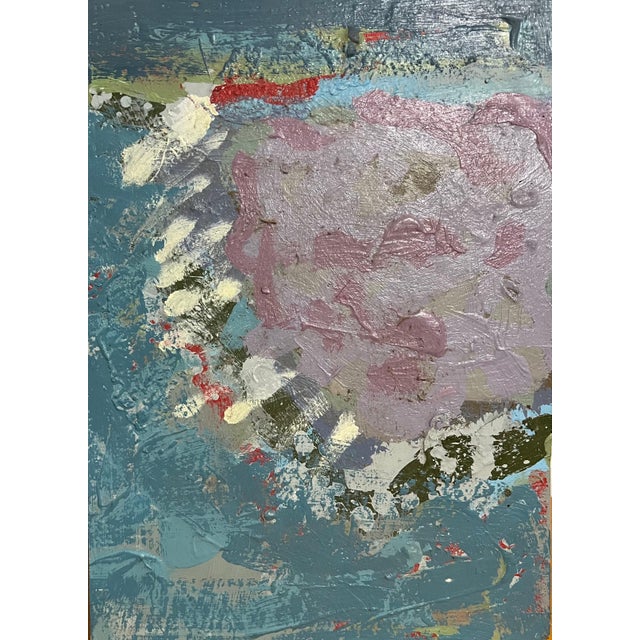 Edward Avedisian, Mod Abstract Expressionist Modernist Oil Painting Edward Avedisian Color Circles For Sale - Image 4 of 13