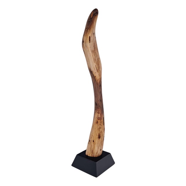 Still Stand Abstract Wood Sculpture by Logniture For Sale