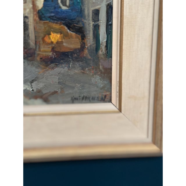 Knut Norman, Alley, 1950s, Oil Painting on Panel, Framed For Sale - Image 8 of 16