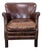 Restoration Hardware Professor Leather Lounge Chair For Sale