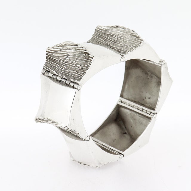 Finnish Modernist Matti Hyvärinen for Sirokoro Sterling Silver Link Bracelet For Sale In Philadelphia - Image 6 of 18