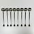 Mid-Century Modern 1986 Vintage Danish Boho Chic Dansk Thistle Stainless Steel Flatware, Iced Tea Spoons - Set of 8 For Sale - Image 3 of 8