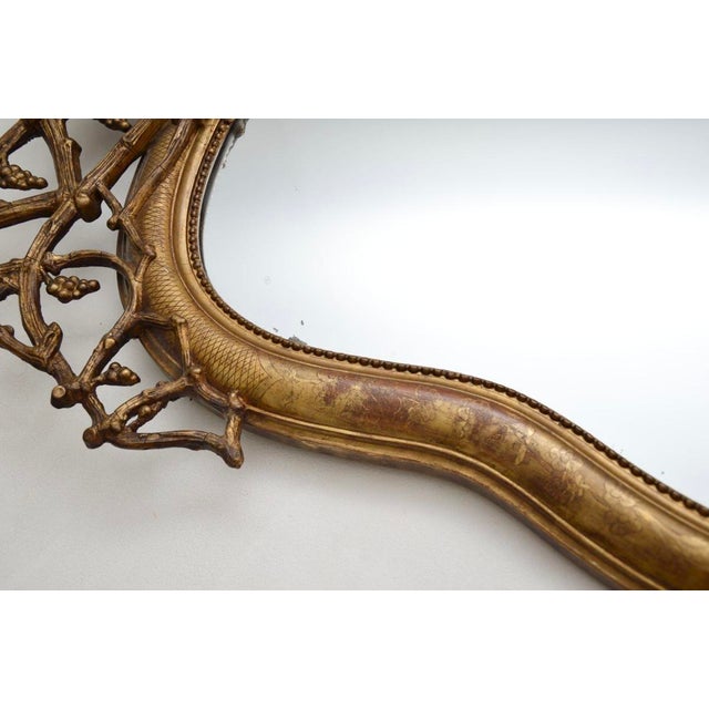 Antique Italian Giltwood Mirror, 1860s For Sale - Image 4 of 11