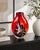 Monumental Murano Style Sommerso Art Glass Vase W/ Floral Core For Sale - Image 12 of 12