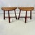1940s 1940s Vintage Danish Brutalist Folk Art Boho Chic Half Moon Teak Side Tables - A Pair For Sale - Image 5 of 15