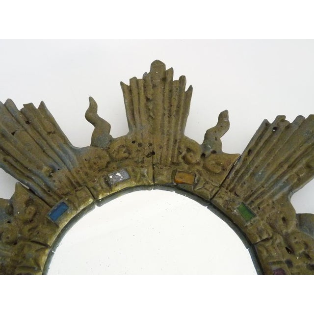 1960s Line Sun Mirror from Vautrin Irena Jaworska, 1960s For Sale - Image 5 of 10