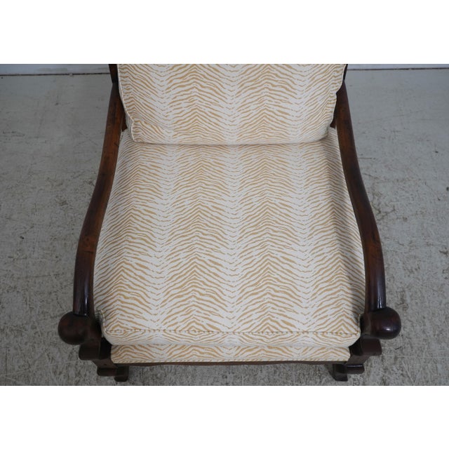 Guy Chaddock Country French Zebra Print Chair & Ottoman For Sale - Image 10 of 18