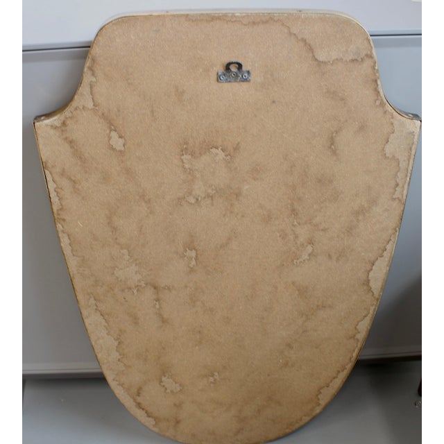 Vintage Italian Wall Mirror with Brass Frame by Gio Ponti, 1960s For Sale - Image 12 of 13