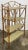 Vintage Scorched Bamboo Tiered Shelf With Grasscloth Liner For Sale - Image 4 of 8