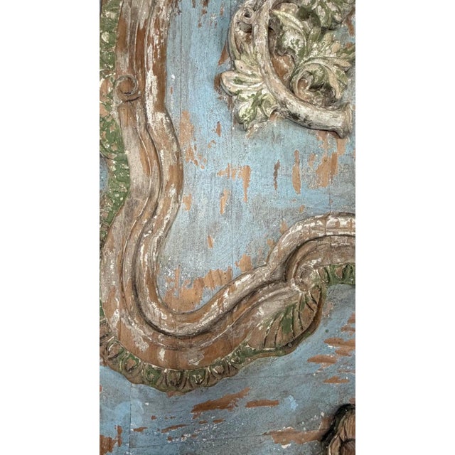 19th Century French Louis XV Rococo Doors With Distressed Wood Finish For Sale - Image 18 of 18