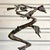 Midcentury Brutalist Bronze Abstract Sculpture Signed Robert Cool For Sale - Image 12 of 16
