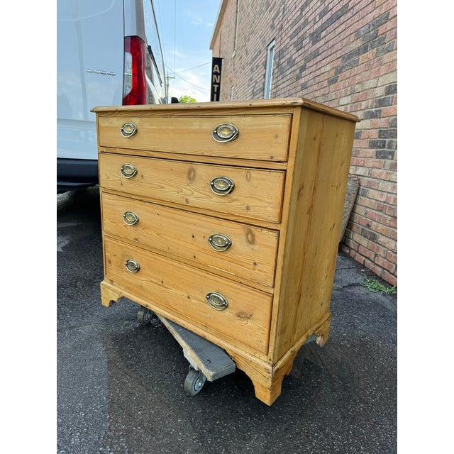 19th Century English Pine Chest For Sale - Image 12 of 14