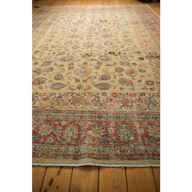 Vintage Distressed Tabriz Carpet - 8'4" x 11'10" For Sale - Image 12 of 12