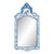 Vintage Rococo Style Blue and White Chinese Style Mirror/Wall Mirror For Sale