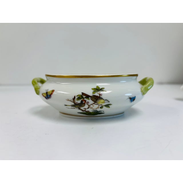 1990s Herend Rothschild Bird Coffee Pot, Creamer and Mini (Sugar) Tureen - Set of 3 For Sale - Image 13 of 18