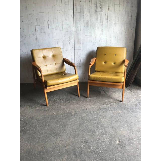 Set of Mid-Century Wooden Lounge Chairs, 1960s For Sale - Image 12 of 14