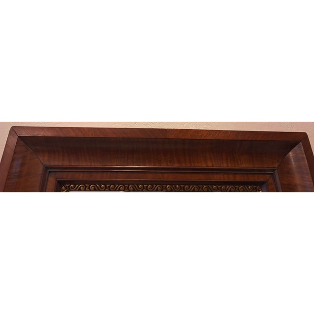 Antique Walnut Mirror with Bevelled Edge, 1850 For Sale - Image 6 of 9