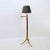 Mid-Century Modern Vintage Brass and Wood Reading Floor Lamp For Sale - Image 3 of 16
