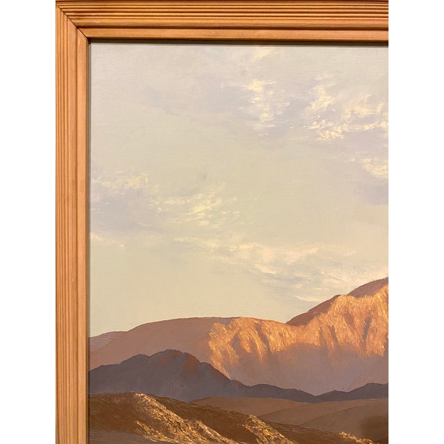 This is a stunningly luminous California desert scene by John W. Hilton, one of the foremost painters of the American...