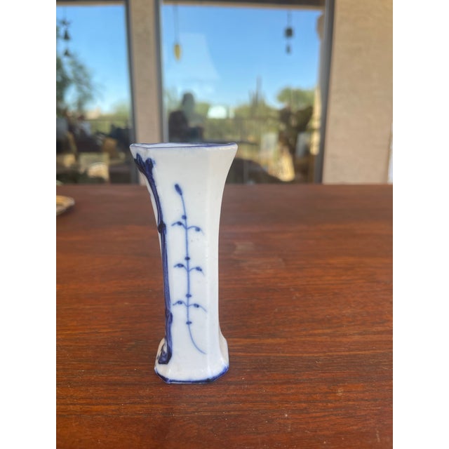 Delft 1970s Delft Blue Sailing Boat Dutch Bud Vase For Sale - Image 4 of 7