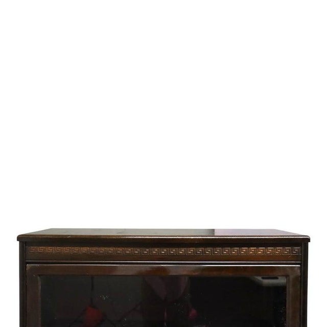 Arts & Crafts Grand Rapids Mission Arts & Crafts Mahogany 3 Stack Barrister Bookcase C1920 For Sale - Image 3 of 10