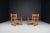 1940s French Provincial Oak and Rush Armchairs, France, 1940s, Set of 2 For Sale - Image 5 of 10