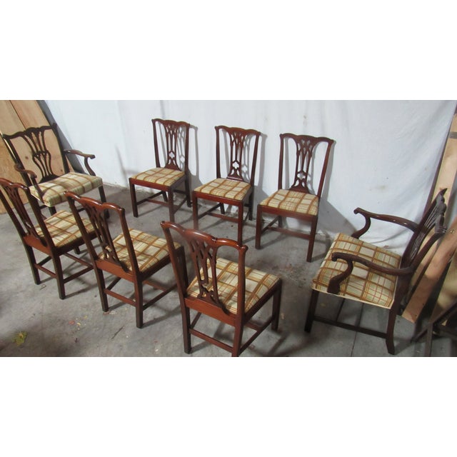 Item: Chippendale Dining Room Chairs Details: Great Designer Look Mahogany Six Side Chairs Two Captains Chairs Beautiful...