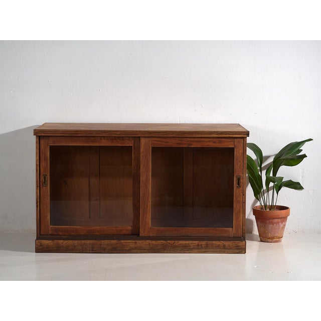 Vintage Store Counter with Glass Doors and Rear Drawer Unit, 1920 For Sale - Image 14 of 15
