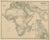 Antique Map of the African Continent with Inset of the Nile River Delta, 1870 For Sale