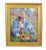 Silvio Silvestri, Listed Artist Woman Gathering Flowers Landscape Oil Painting Including the Antiqued Gold Wood Frame For Sale - Image 9 of 13