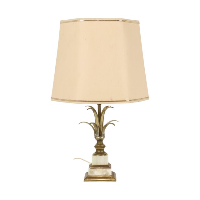 Vintage Palm Tree Pineapple Table Lamp from Massive, 1970s For Sale - Image 18 of 18