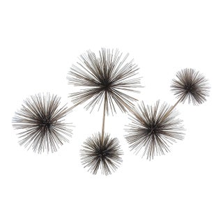 Vintage Curtis Jere Chrome Plated Sputnik Pom Pom Wall Sculpture, 1970's For Sale